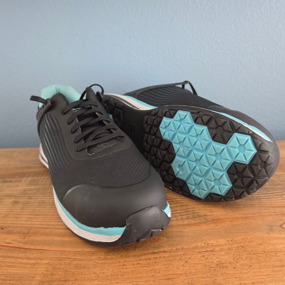 Timberland PRO Women's Drivetrain Work Shoes Black Blue Composite Toe‎ Size 12